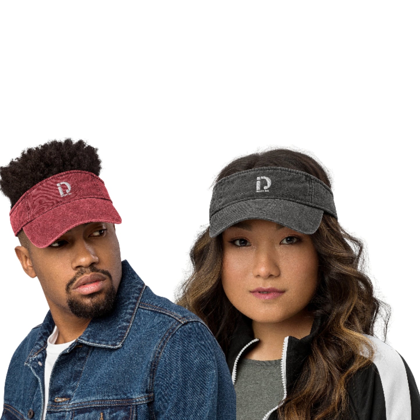 Denim visor
