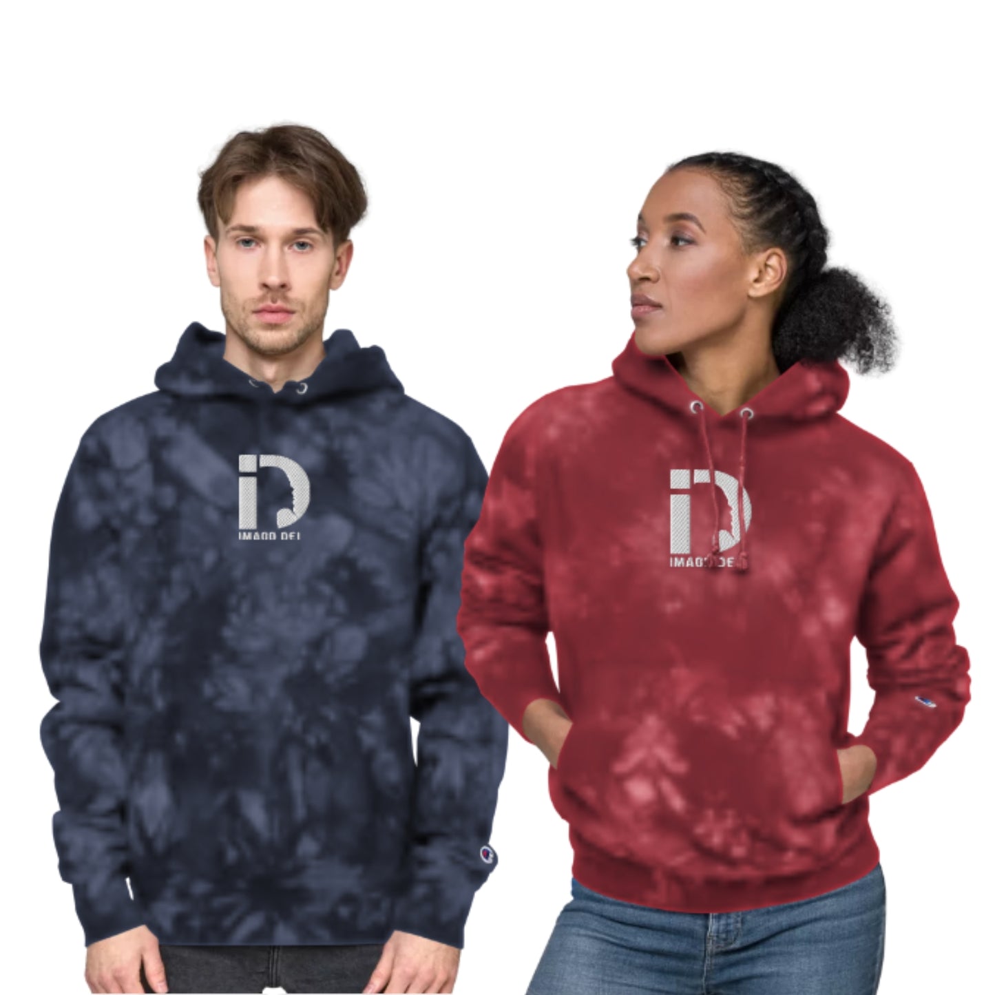Unisex Champion tie-dye hoodie