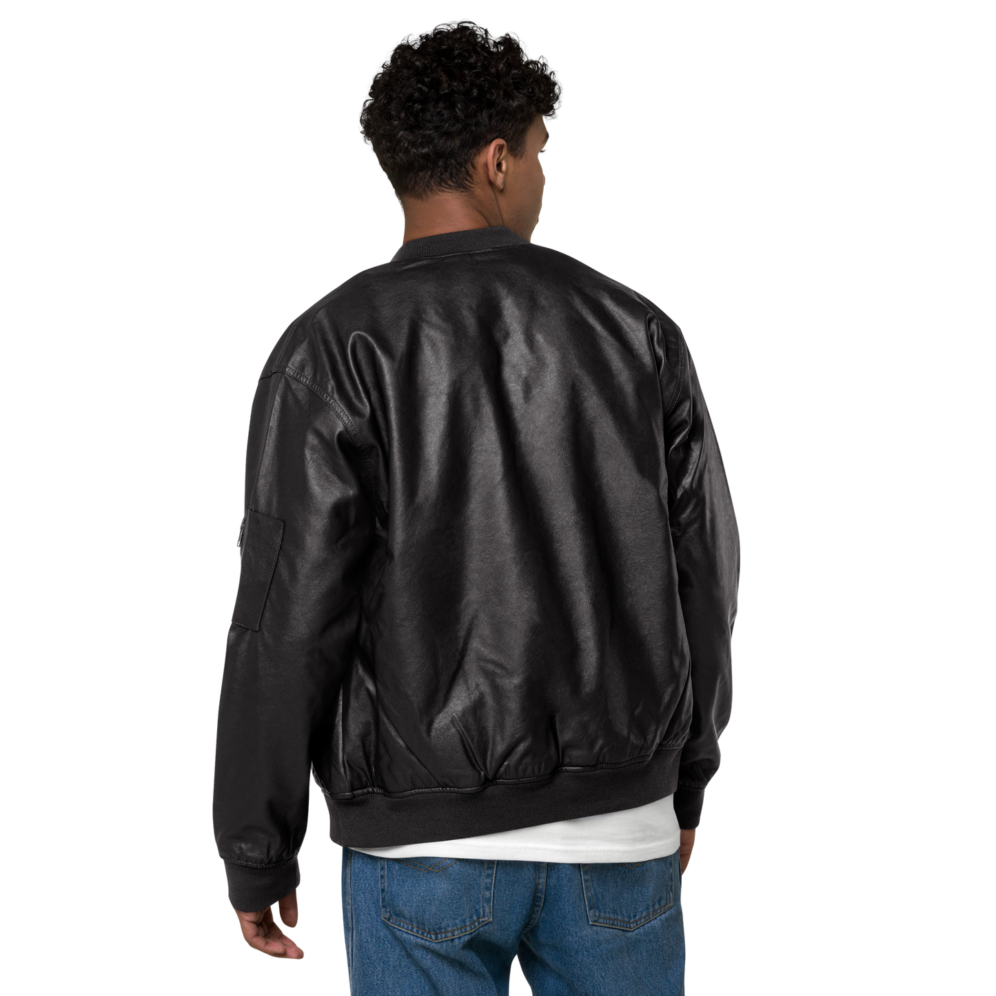 Leather Bomber Jacket