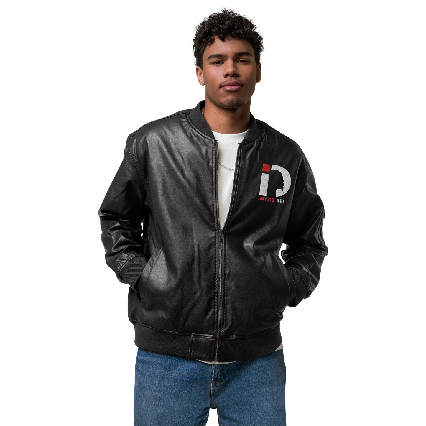 Leather Bomber Jacket