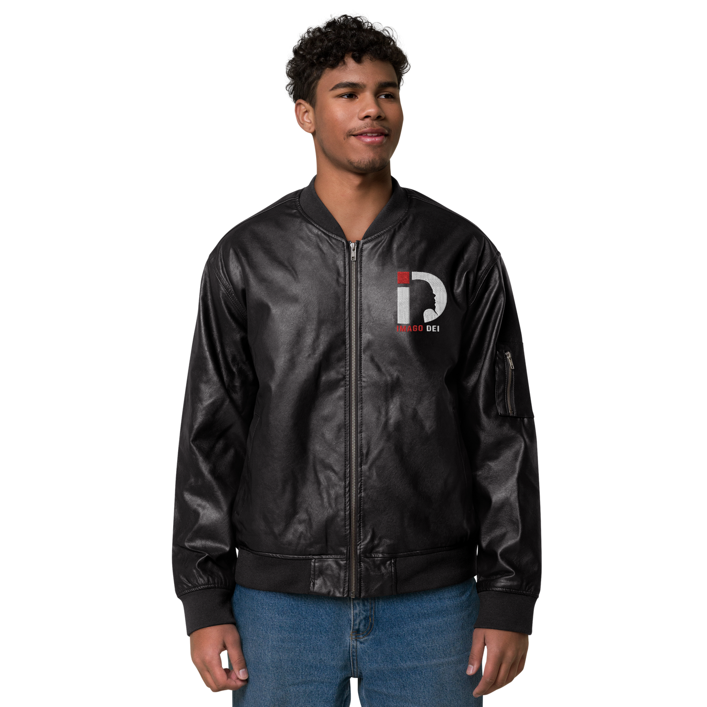 Leather Bomber Jacket