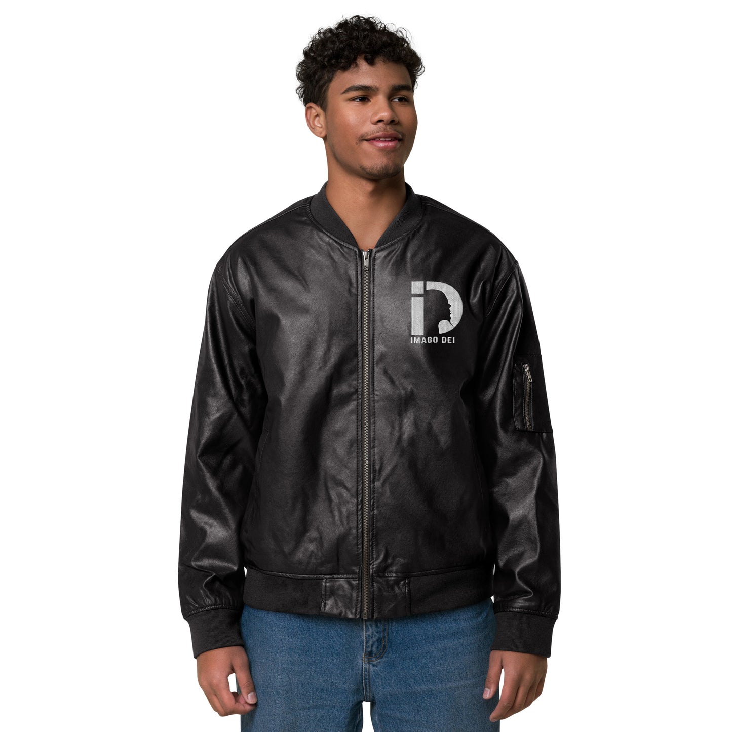 Leather Bomber Jacket