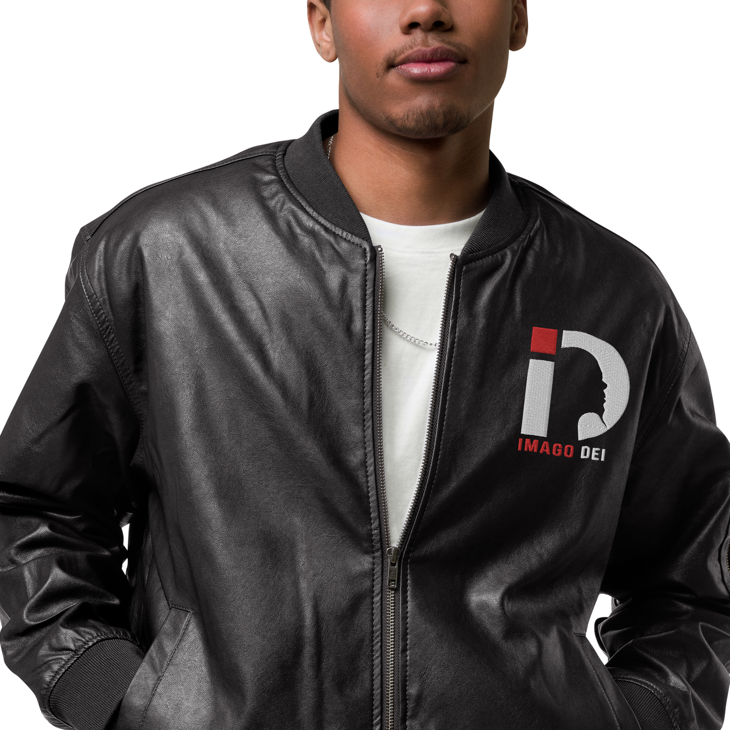 Leather Bomber Jacket