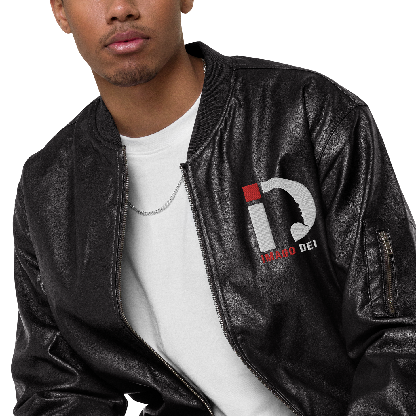 Leather Bomber Jacket