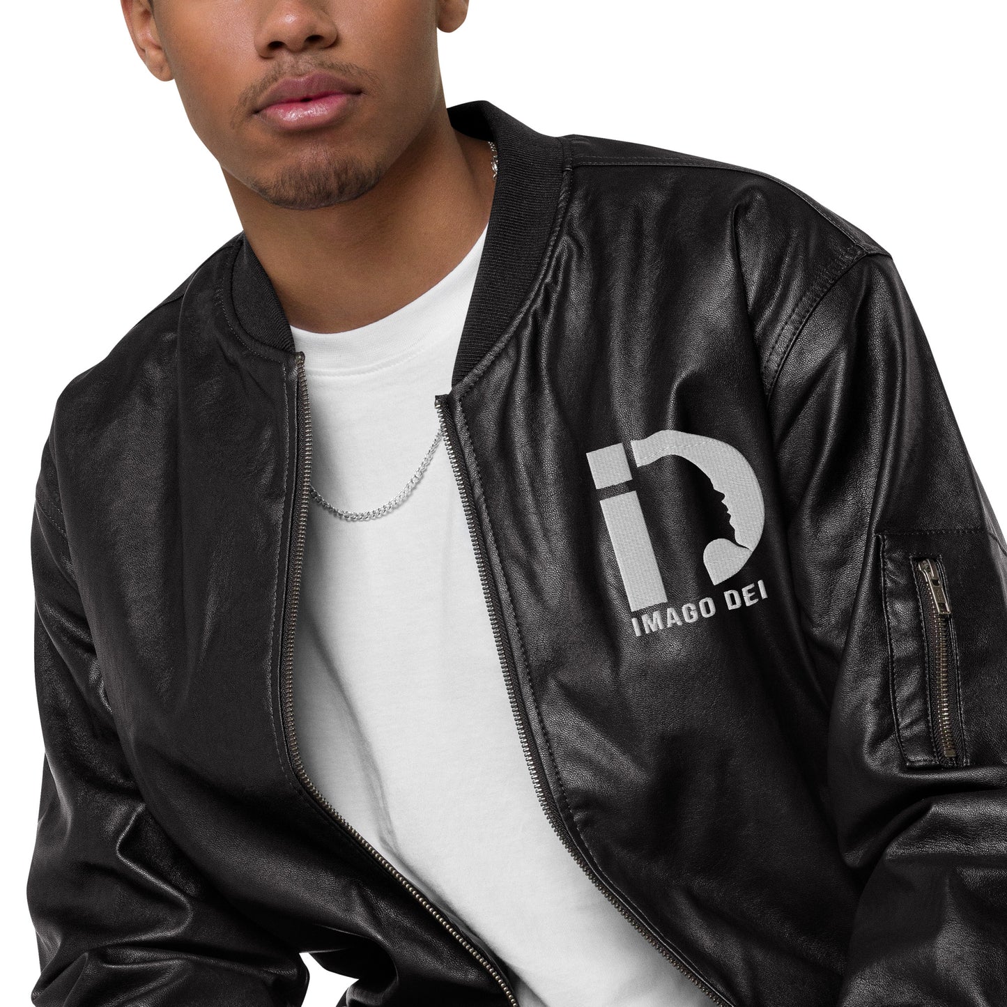 Leather Bomber Jacket