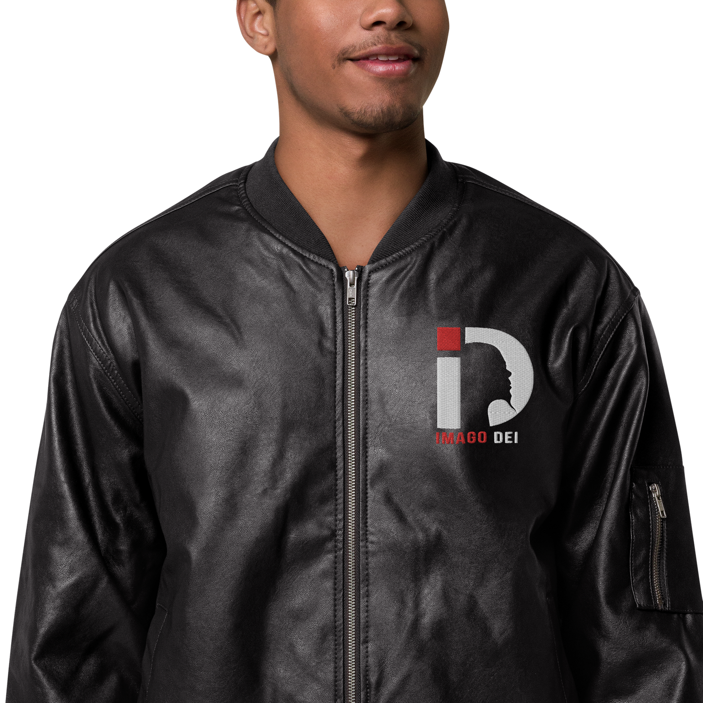 Leather Bomber Jacket