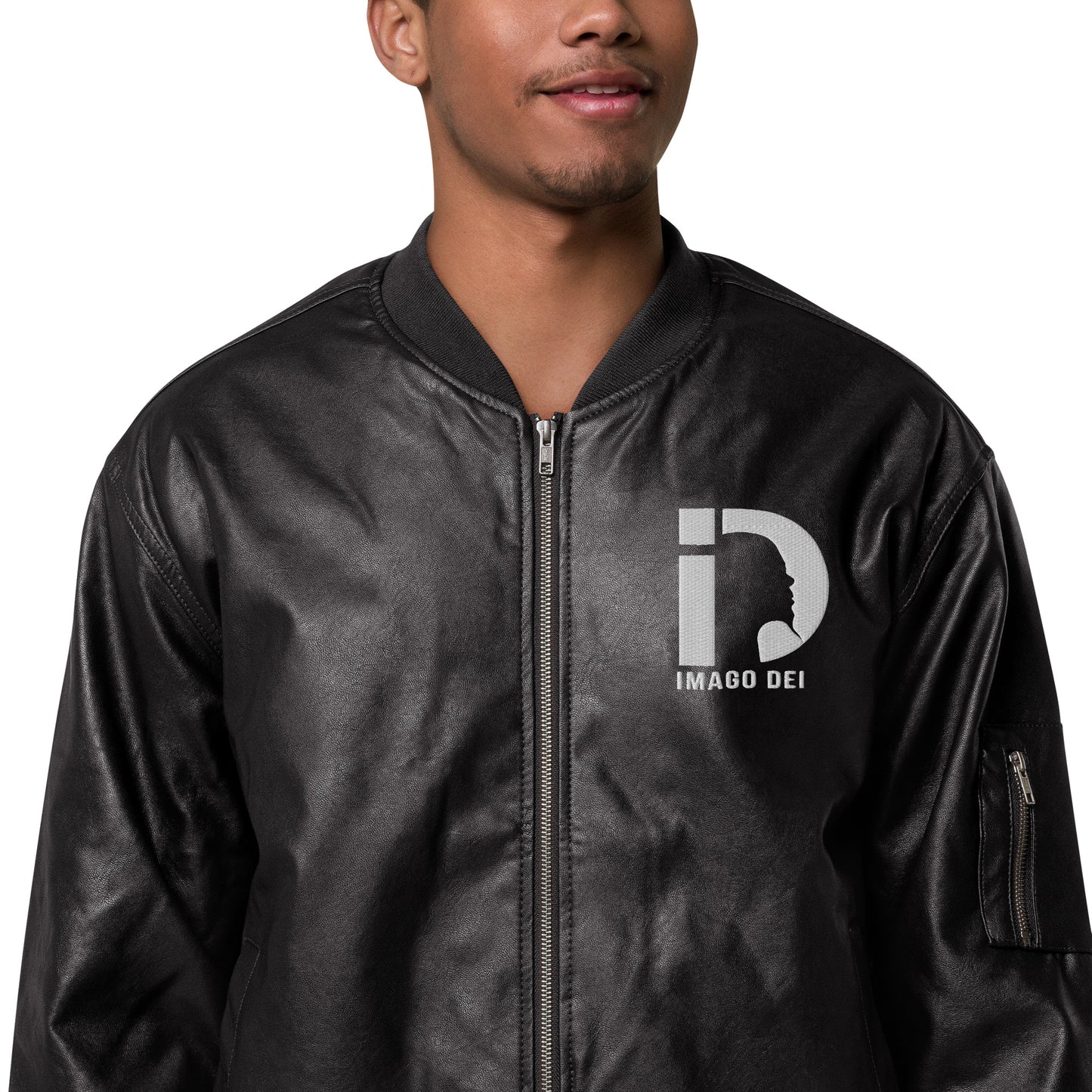 Leather Bomber Jacket