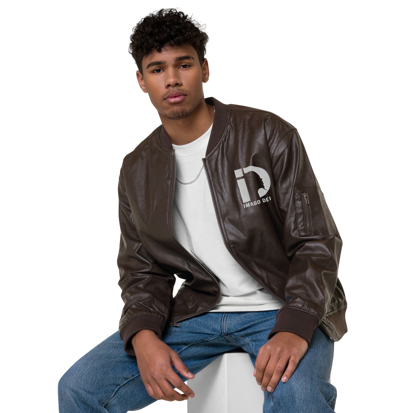Leather Bomber Jacket