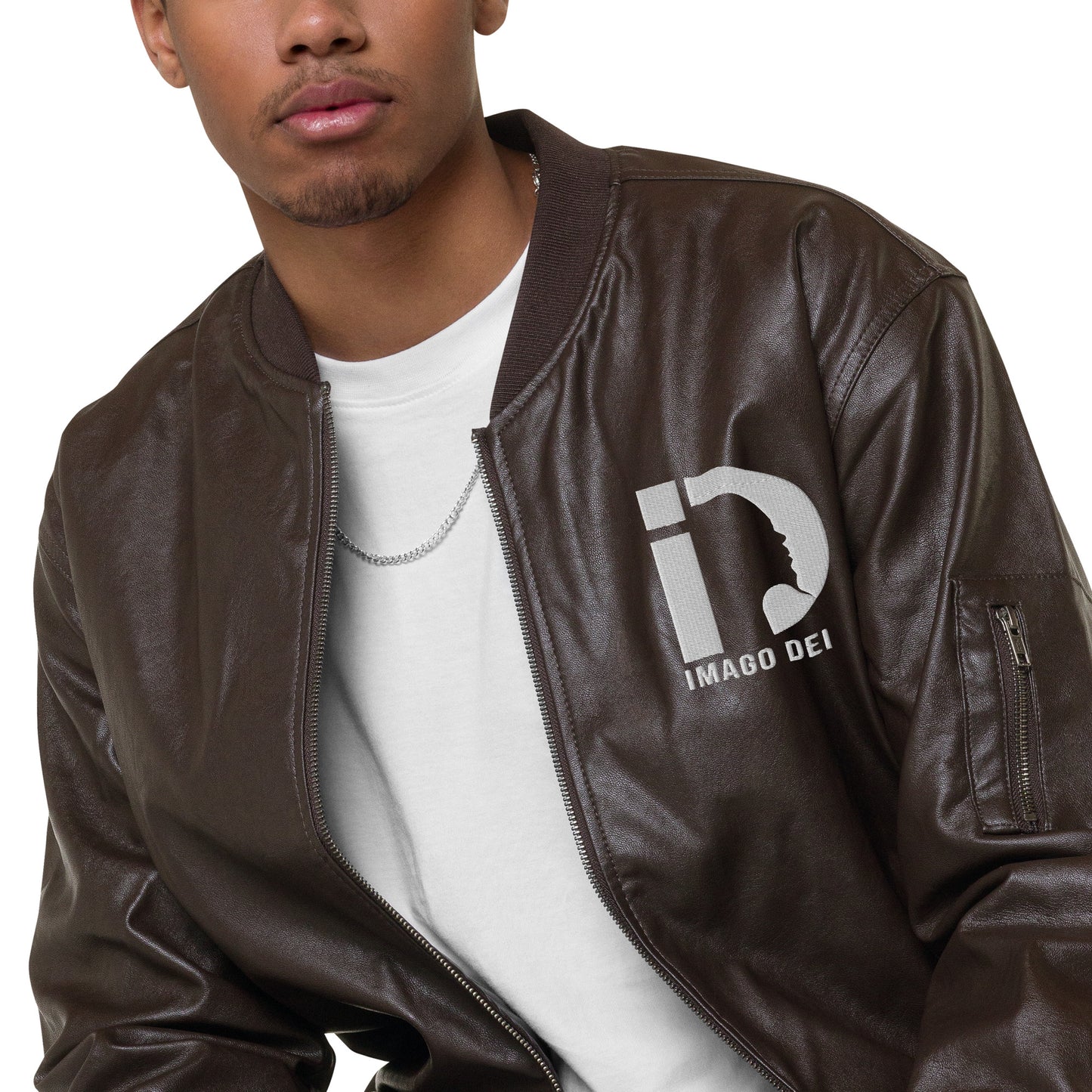 Leather Bomber Jacket