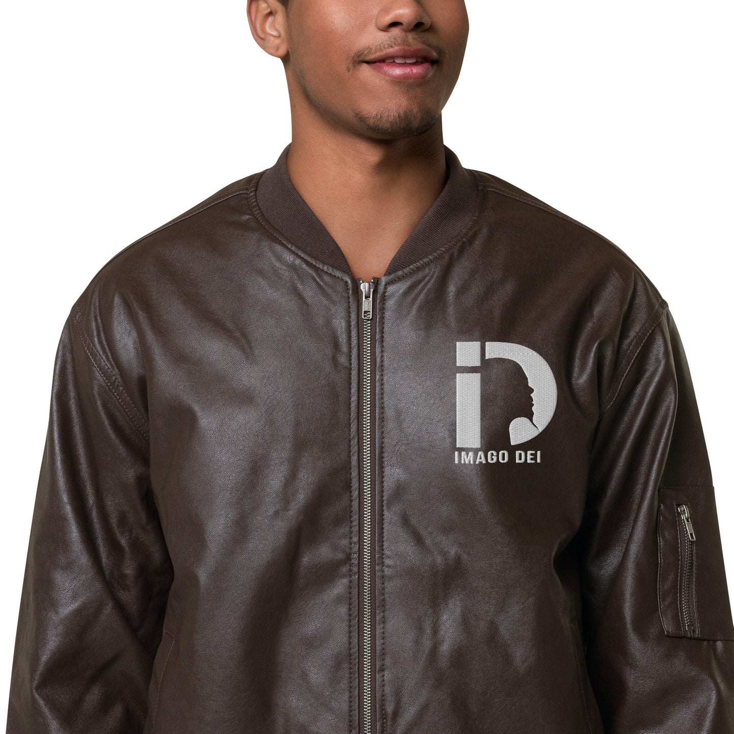 Leather Bomber Jacket