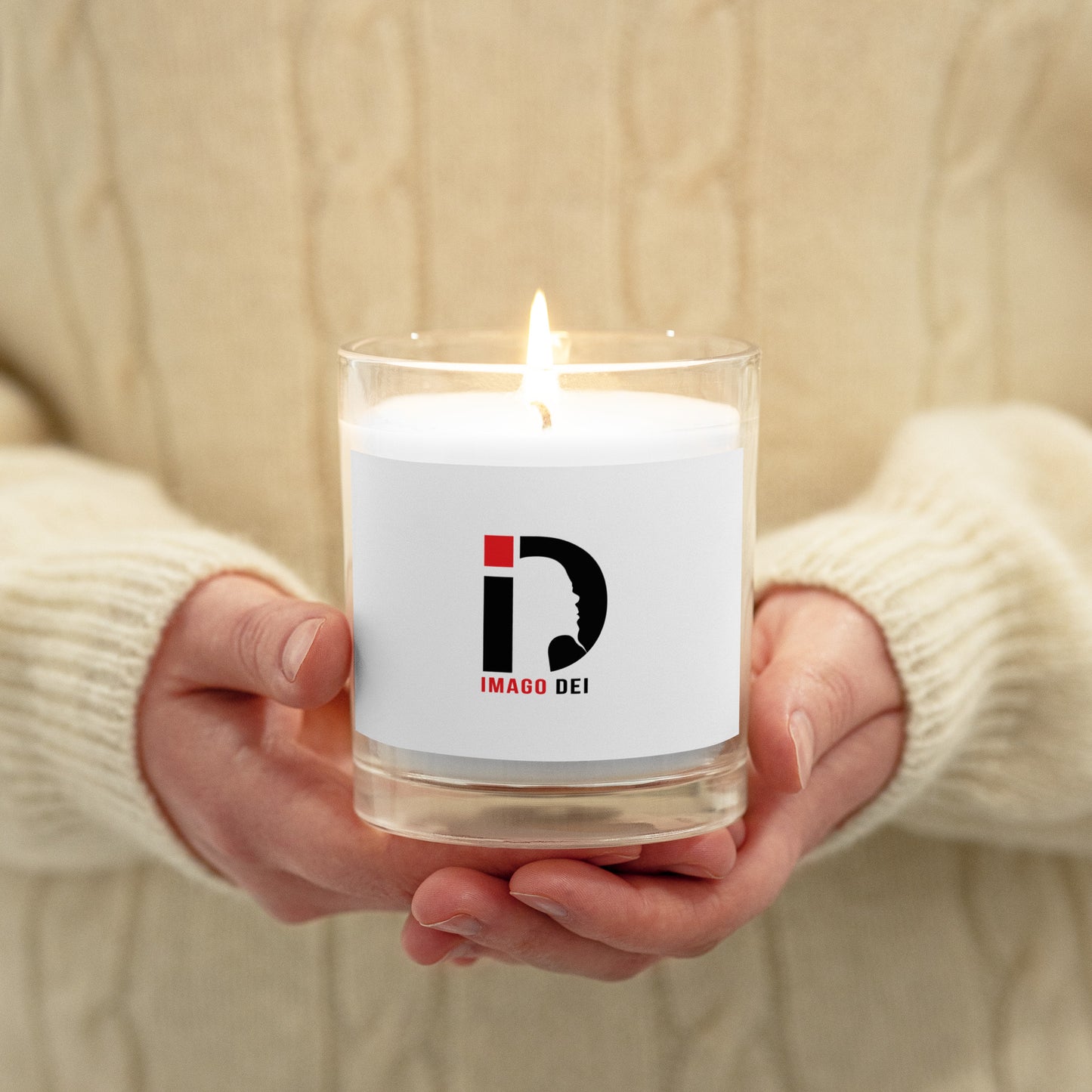 Glass jar candle