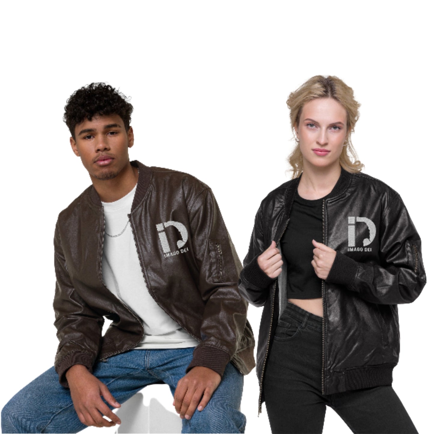 Leather Bomber Jacket