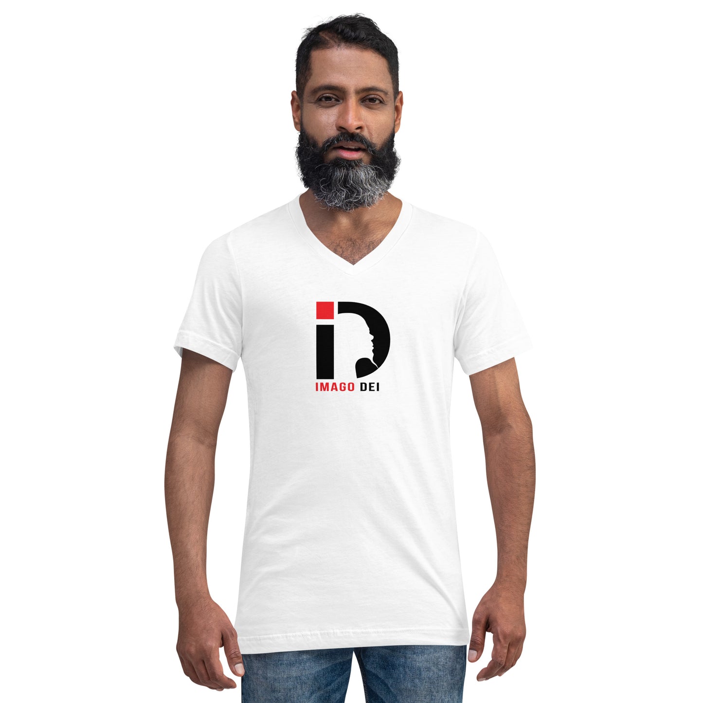 Unisex Short Sleeve V-Neck T-Shirt