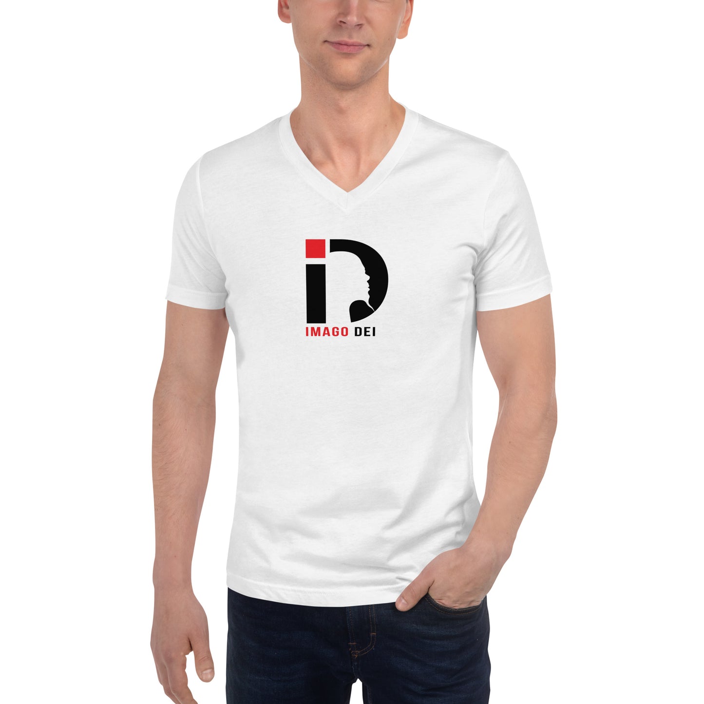 Unisex Short Sleeve V-Neck T-Shirt