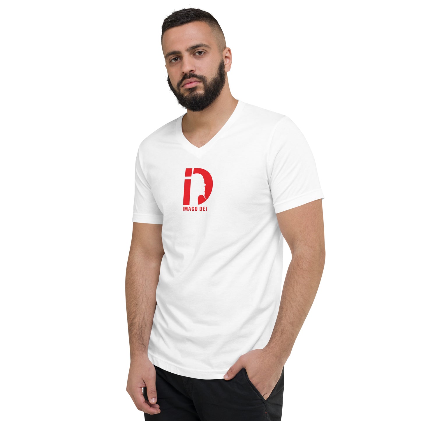 Unisex Short Sleeve V-Neck T-Shirt