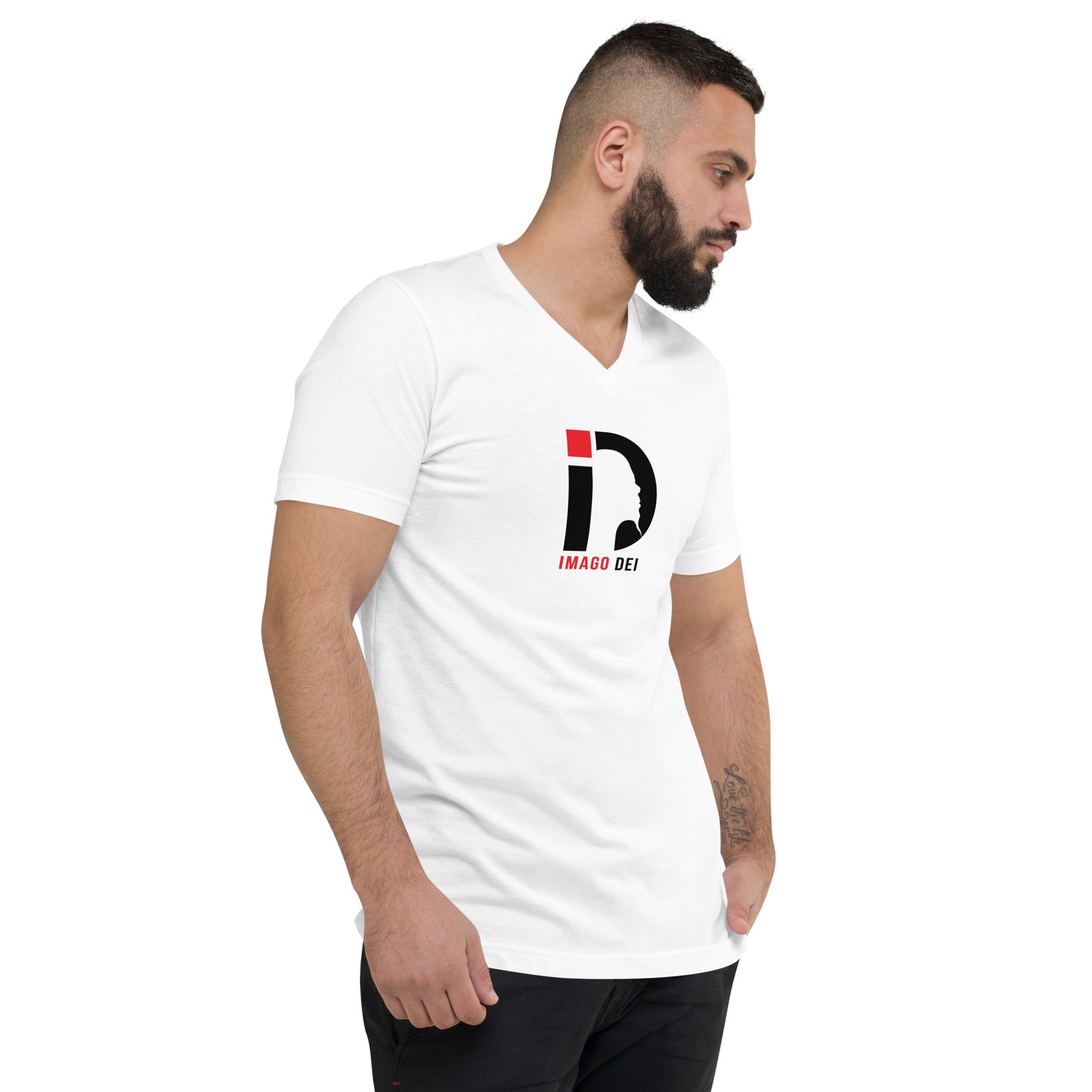 Unisex Short Sleeve V-Neck T-Shirt